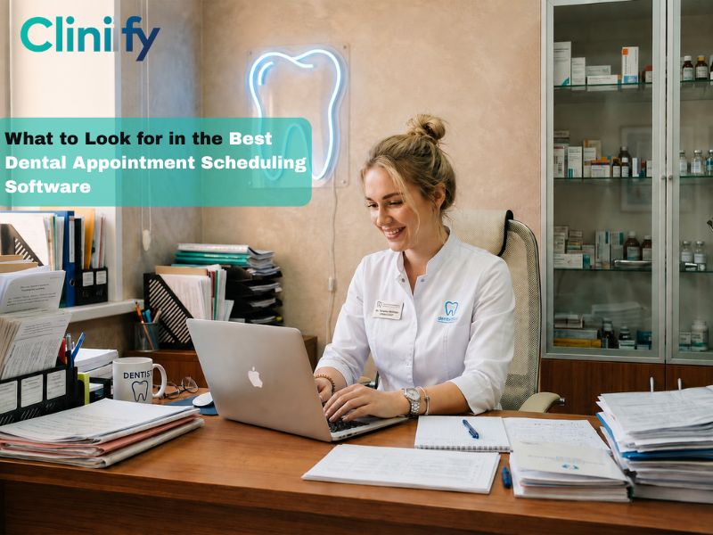 AI-powered patient management software dashboard for multi-specialty clinics by Cliniify